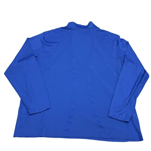 Nike Golf Dri-Fit Men's 1/4 Zip Blue Mock Neck LS Pullover, Size  XXL - Picture 2 of 7